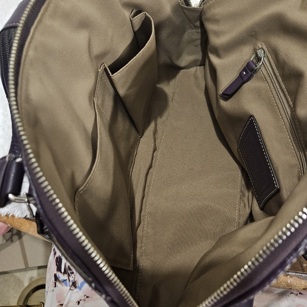 Coach Purple Satchel Bag. NWOT - Picture 8 of 9